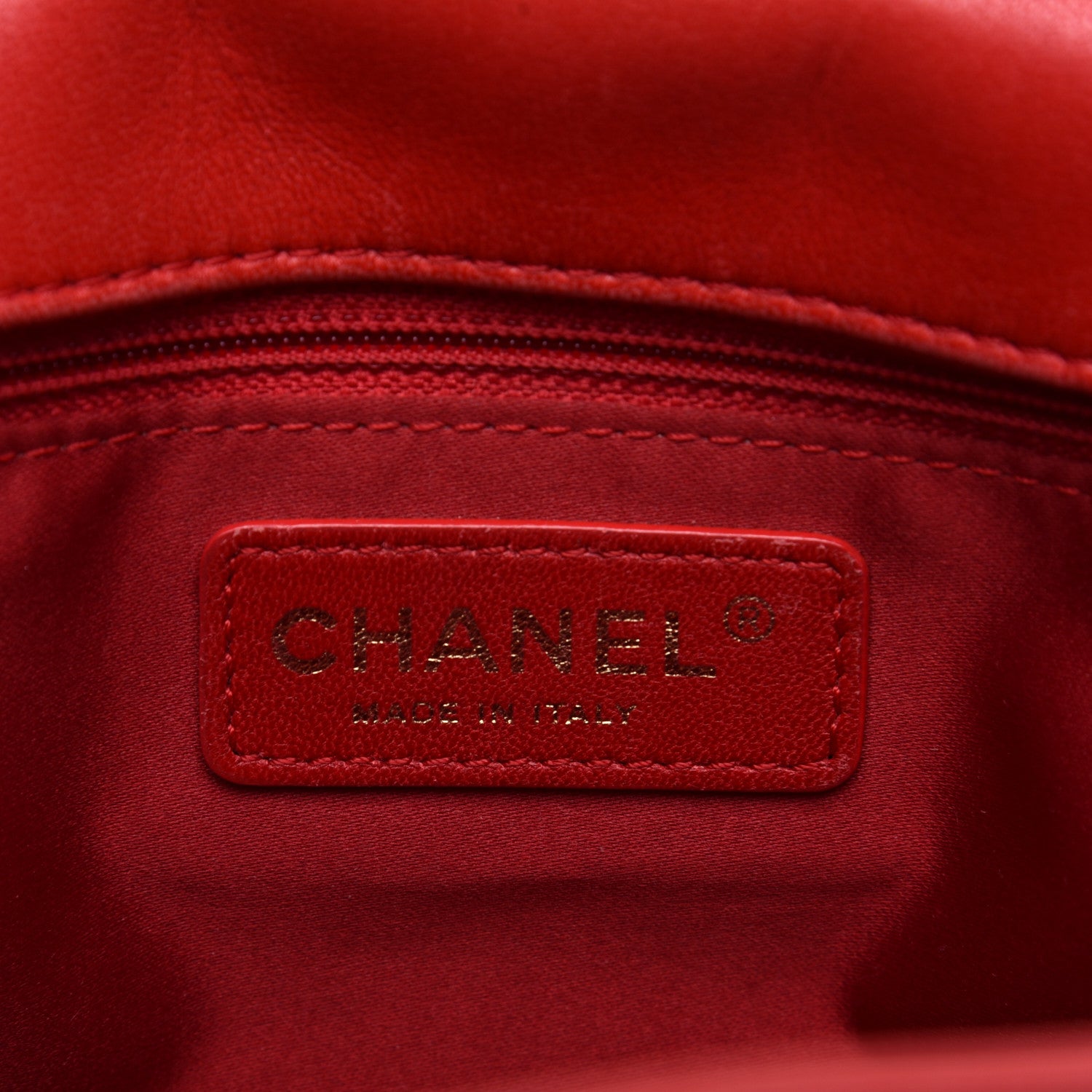 Chanel Lambskin Quilted Large Now and Forever Flap Red 9 of 13