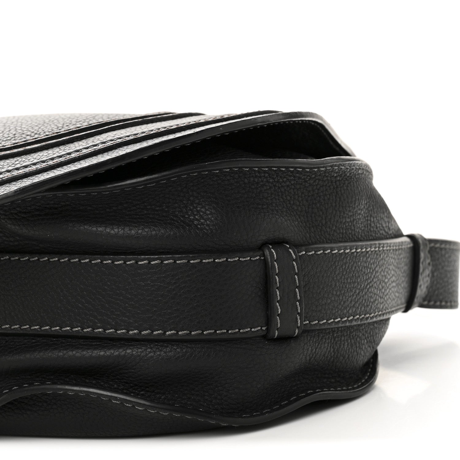 Chloe Calfskin Medium Marcie Round Crossbody Bag Black 9 of 9