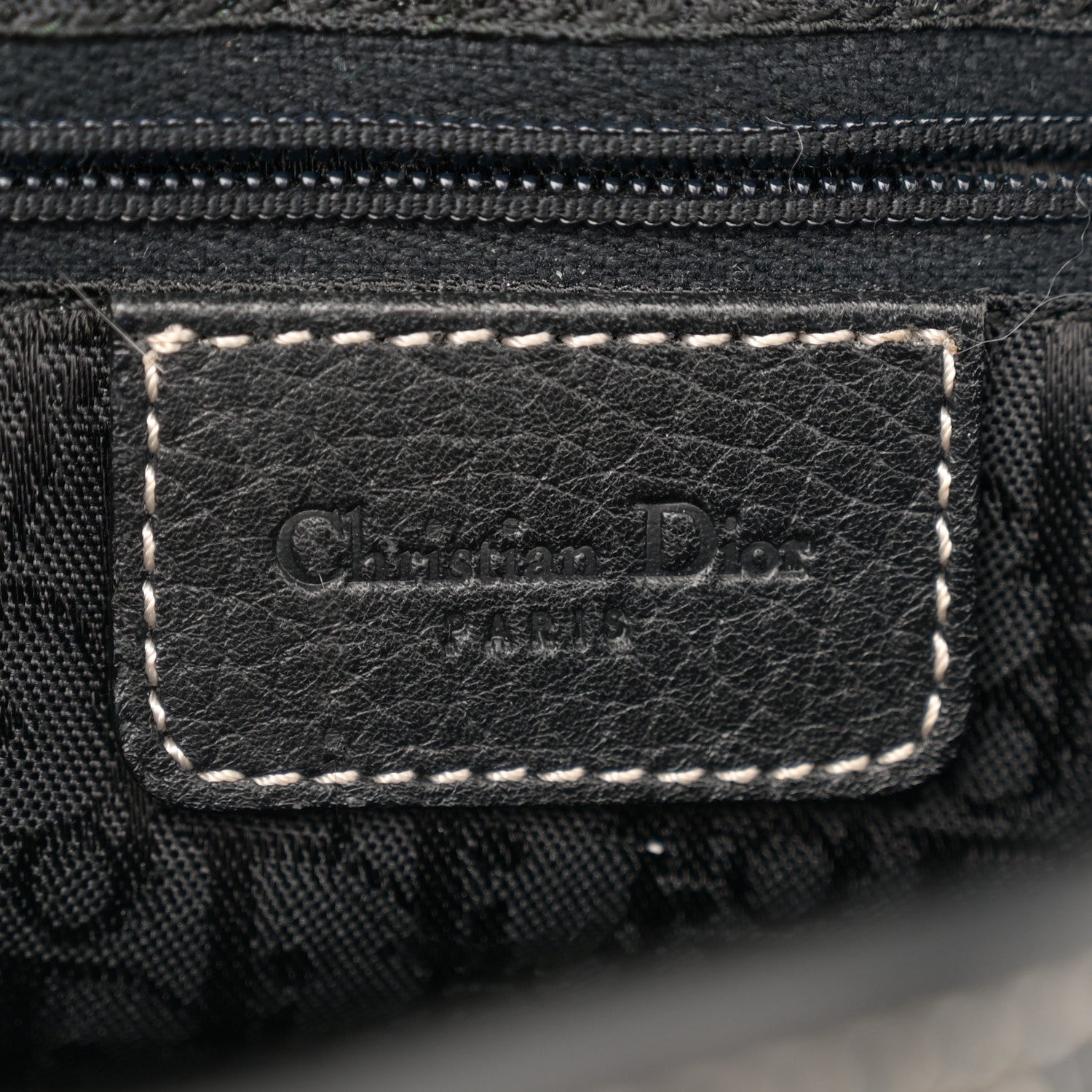 Christian Dior Calfskin Double Saddle Bag Black 6 of 11