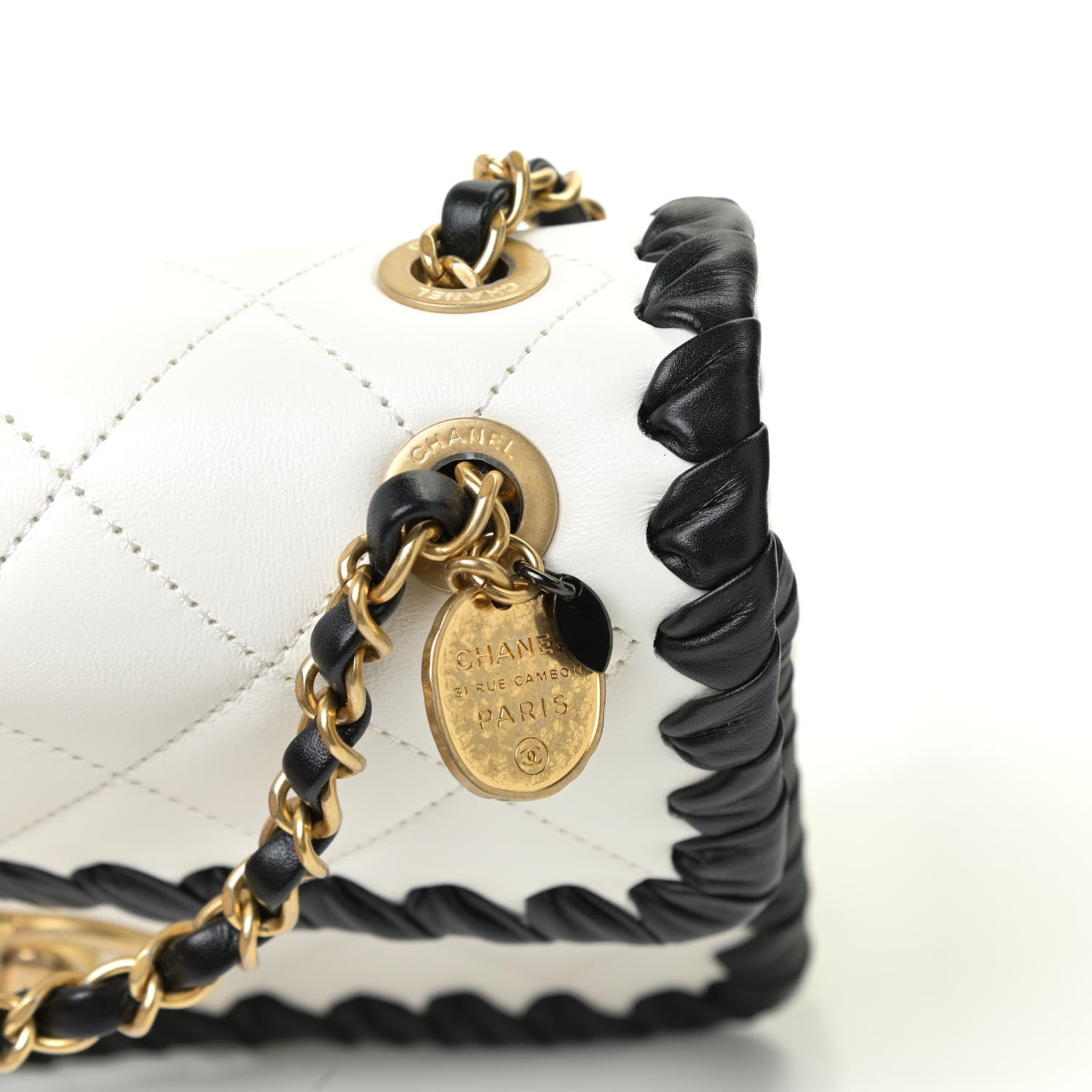 Chanel Braided Calfskin Mini My Own Frame Flap White 15 of 16