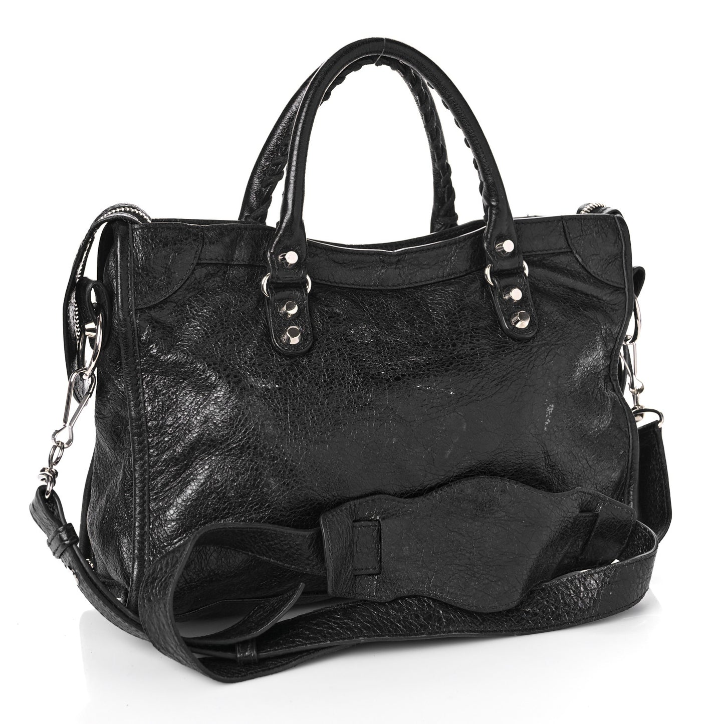 Agneau Classic Silver Hardware S City Black