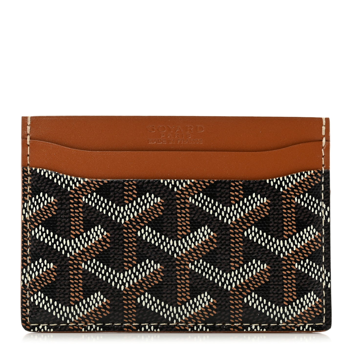Goyardine Saint Sulpice Card Holder Black Gold