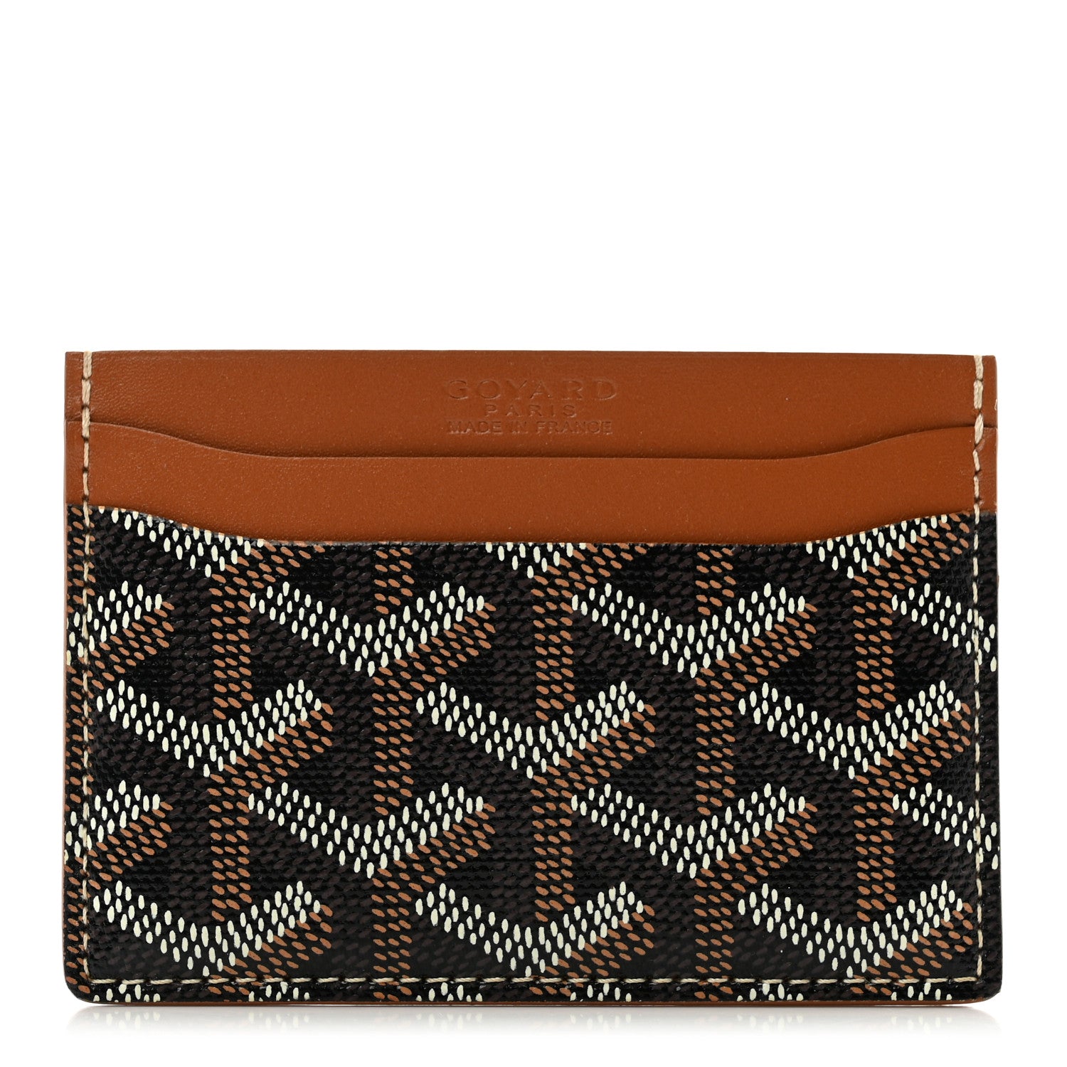 Goyard Goyardine Saint Sulpice Card Holder Black Gold 1 of 7