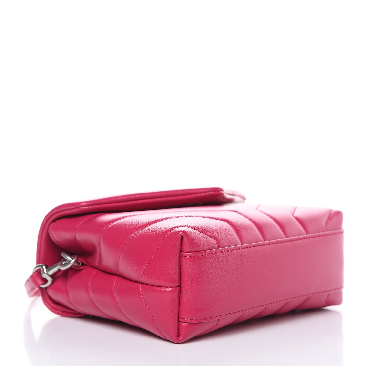 Saint Laurent Calfskin Y Quilted Monogram Toy Loulou Crossbody Bag Freesia 4 of 10