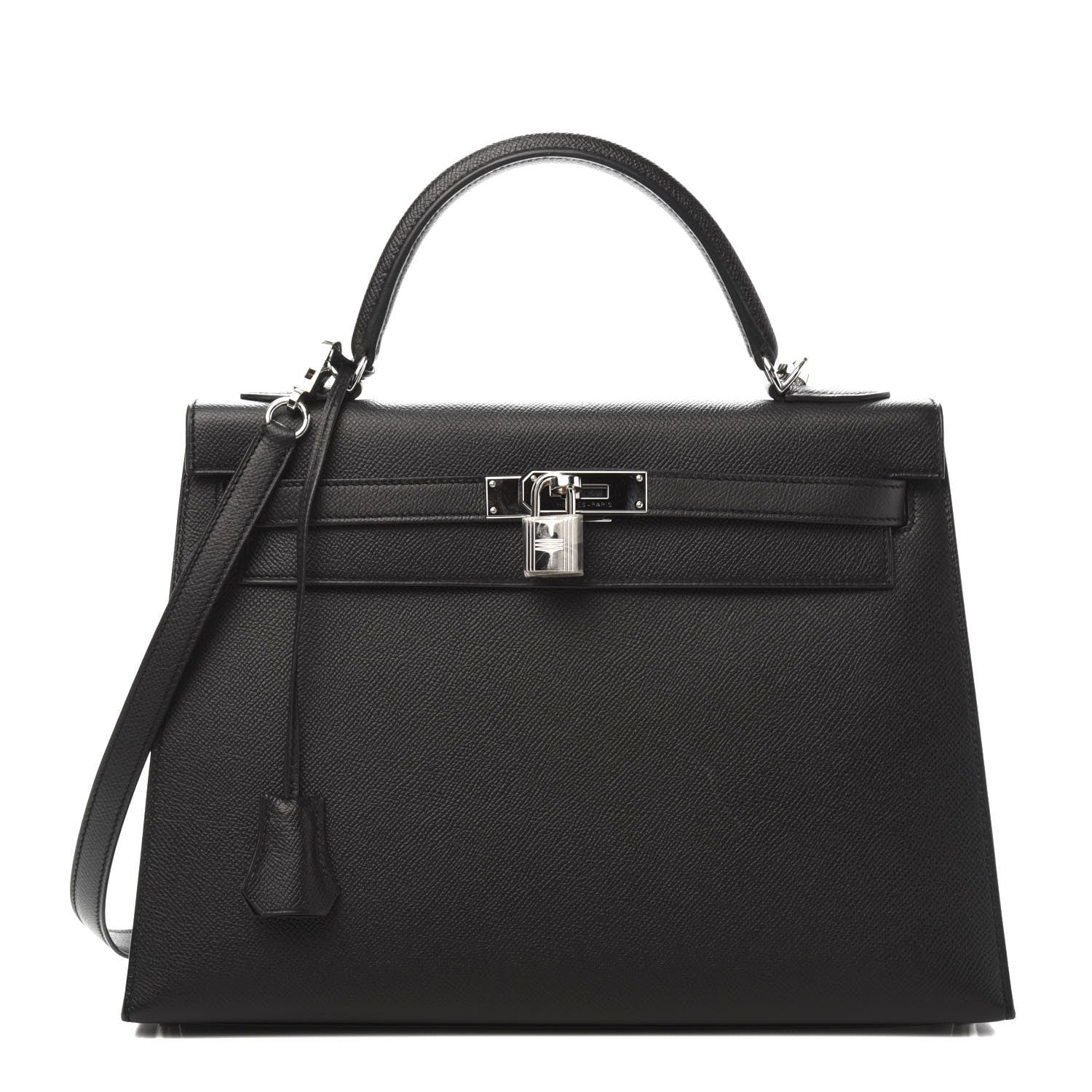 Hermes Epsom Kelly Sellier 32 Black 1 of 15