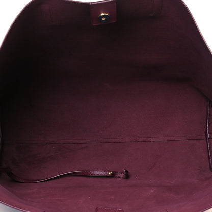 Saint Laurent Calfskin Large Shopping Tote Bordeaux 5 of 10