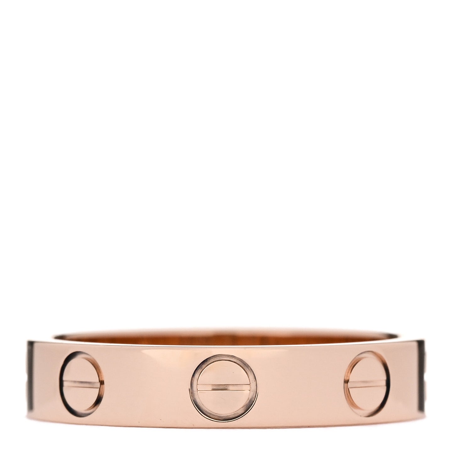 18K Pink Gold 3.5mm LOVE Wedding Band Ring 49 4.75