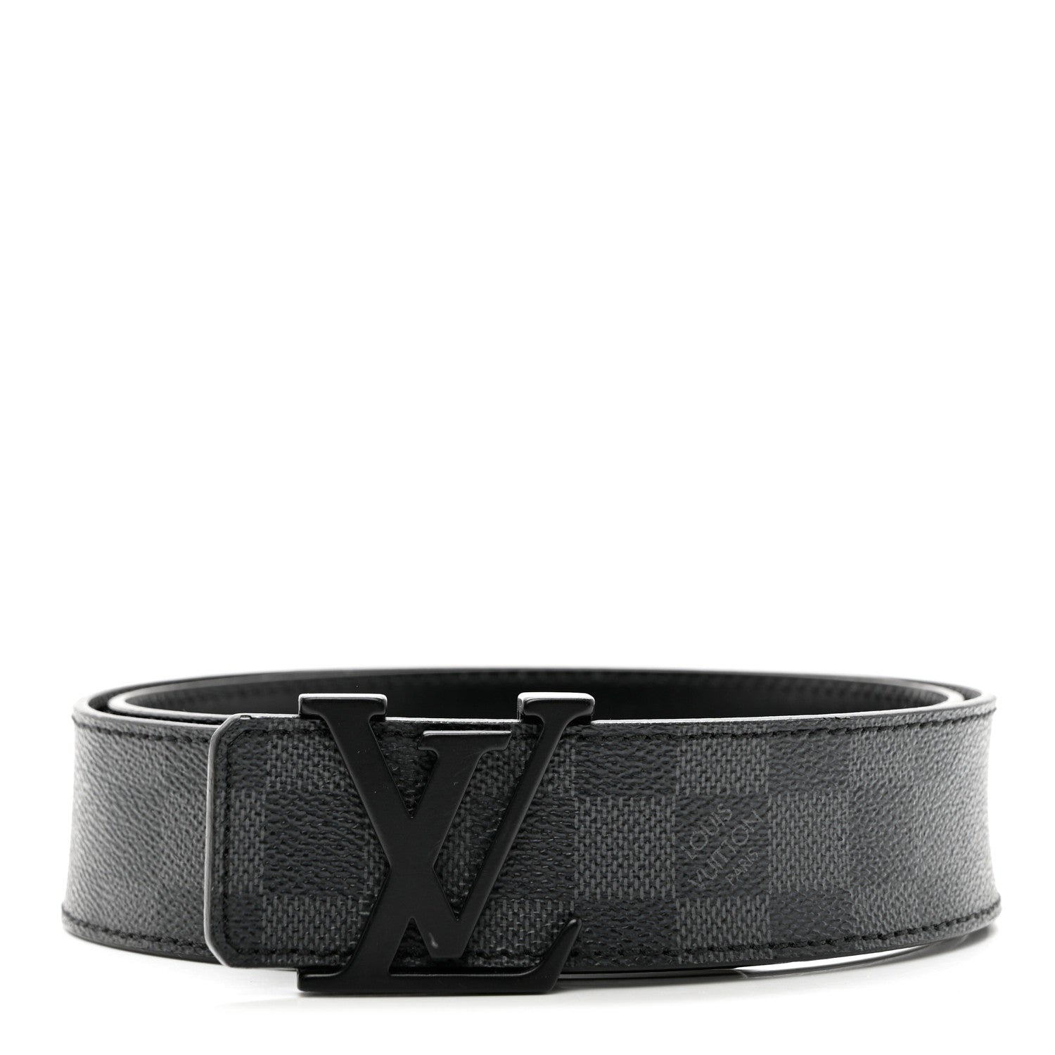Louis Vuitton Damier Graphite 40mm LV Initiales Belt 90 36 1 of 7