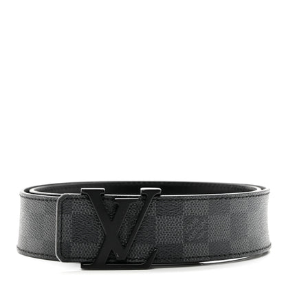 Louis Vuitton Damier Graphite 40mm LV Initiales Belt 90 36 1 of 7