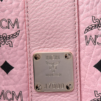 MCM Visetos Medium Liz Reversible Shopper Tote Pink 8 of 13