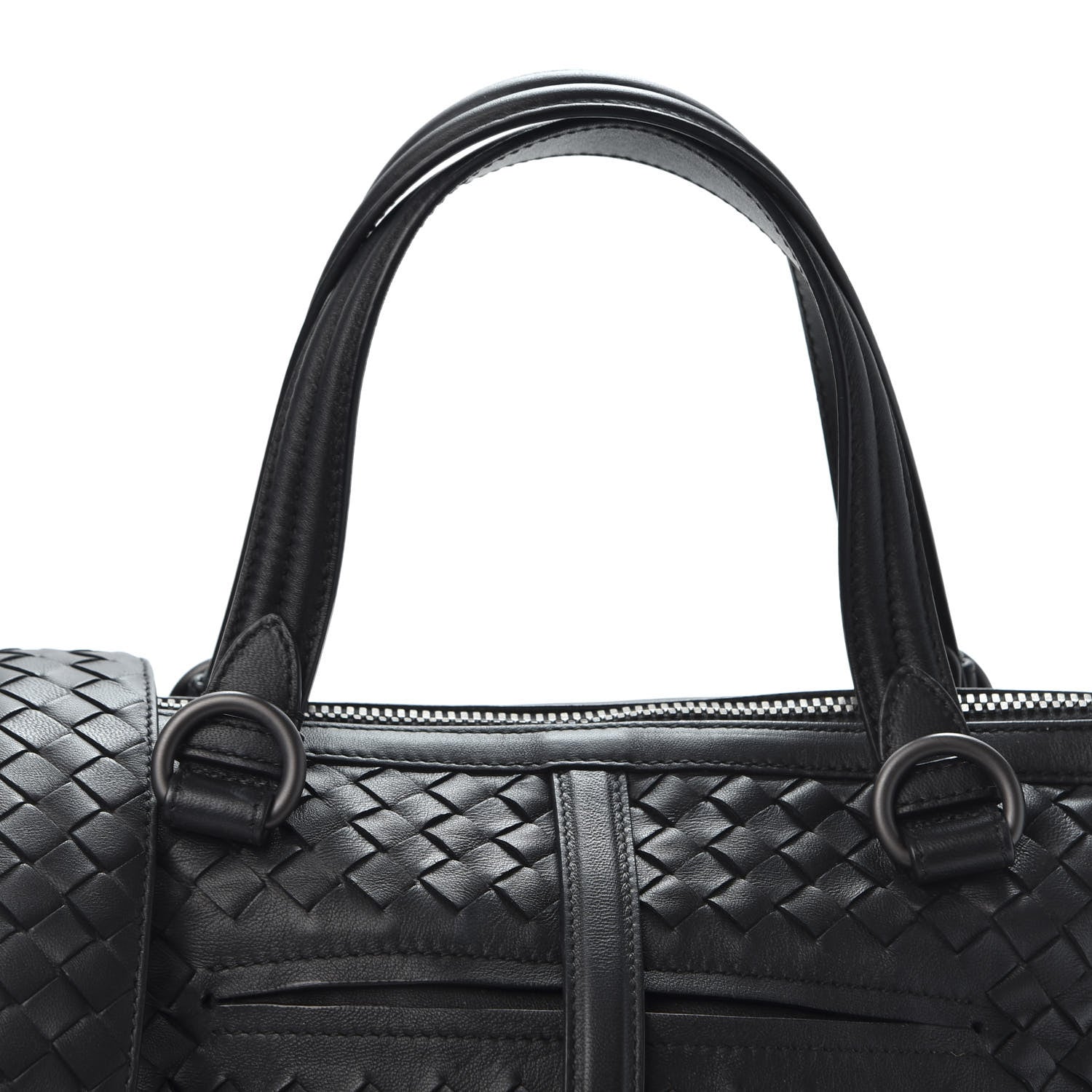 Bottega Veneta Nappa Intrecciato Shoulder Bag Black 8 of 8