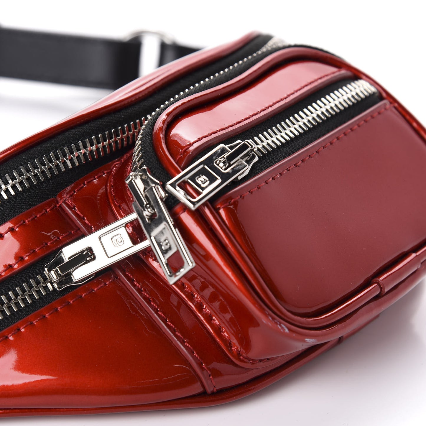 Patent Attica Mini Belt Bag Red