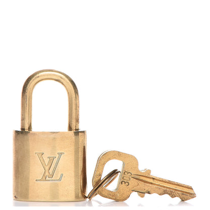 Louis Vuitton Brass Lock and 2 Keys Set 1 of 4