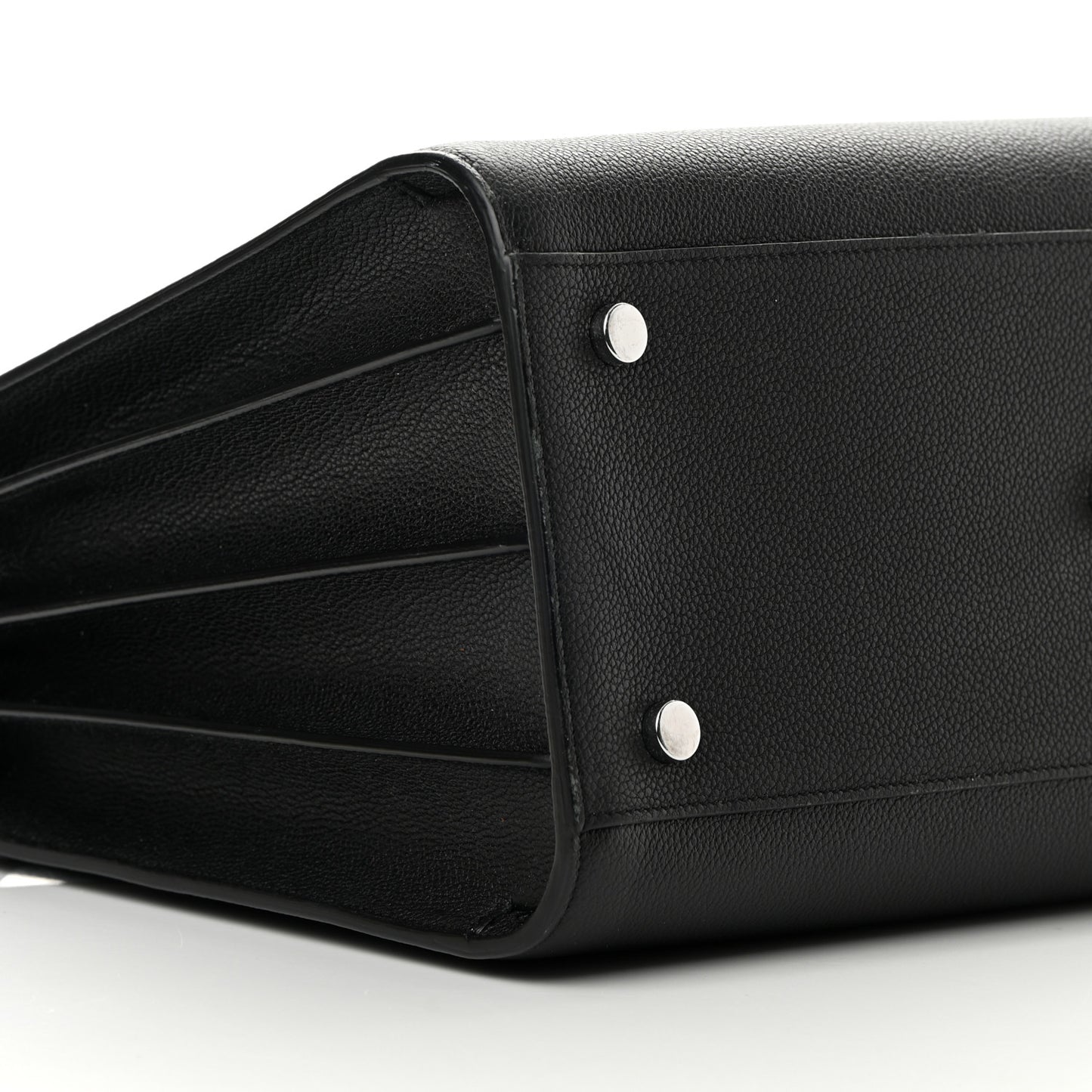 Grained Calfskin Small Sac De Jour Black