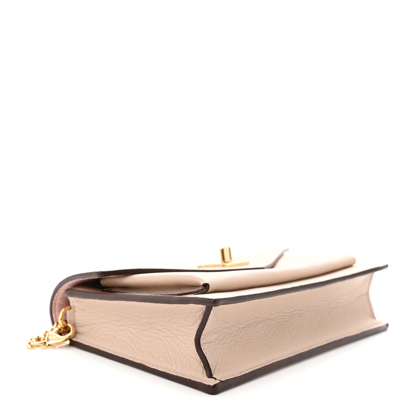 Soft Calfskin My Lockme Chain Pochette Greige