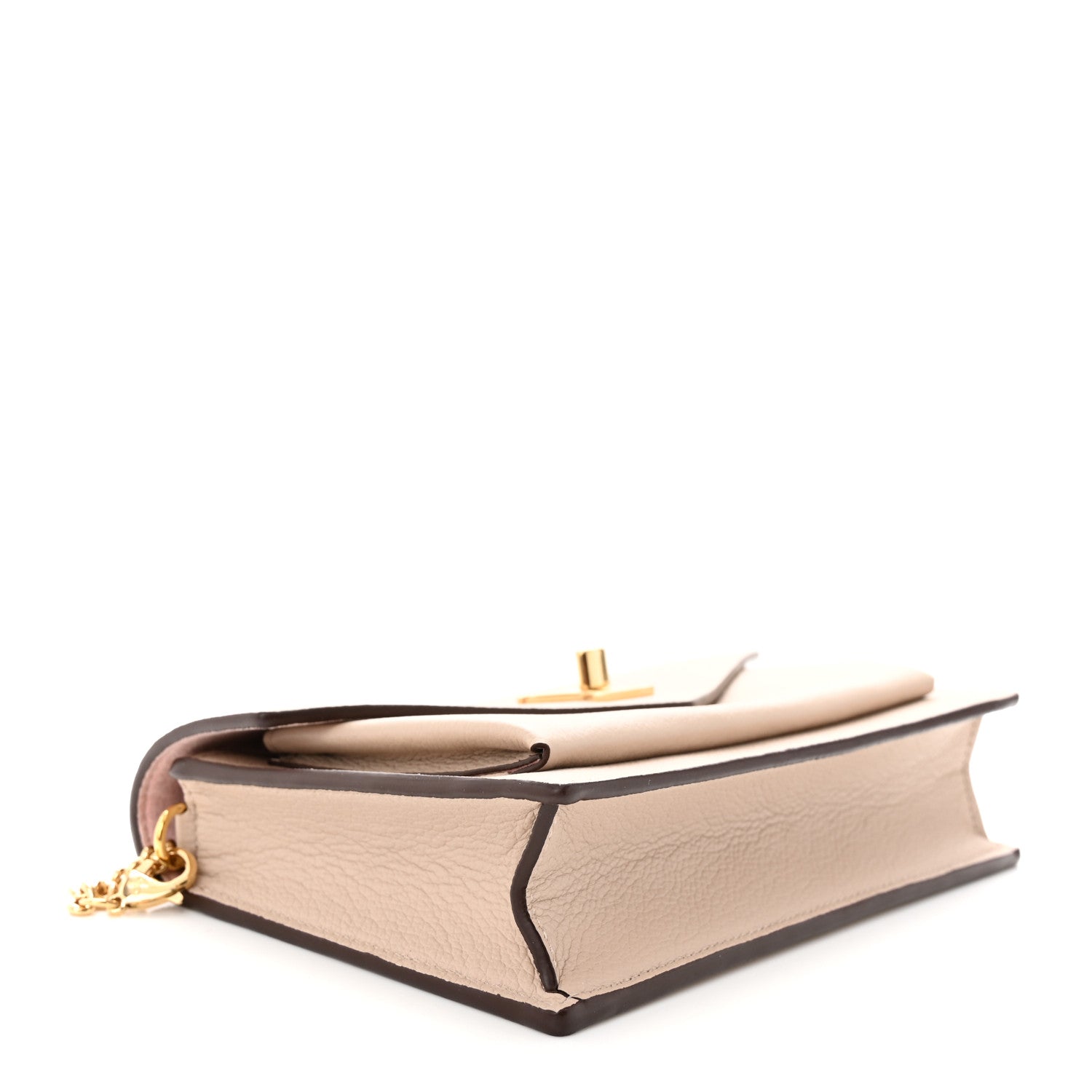 Louis Vuitton Soft Calfskin My Lockme Chain Pochette Greige 4 of 10