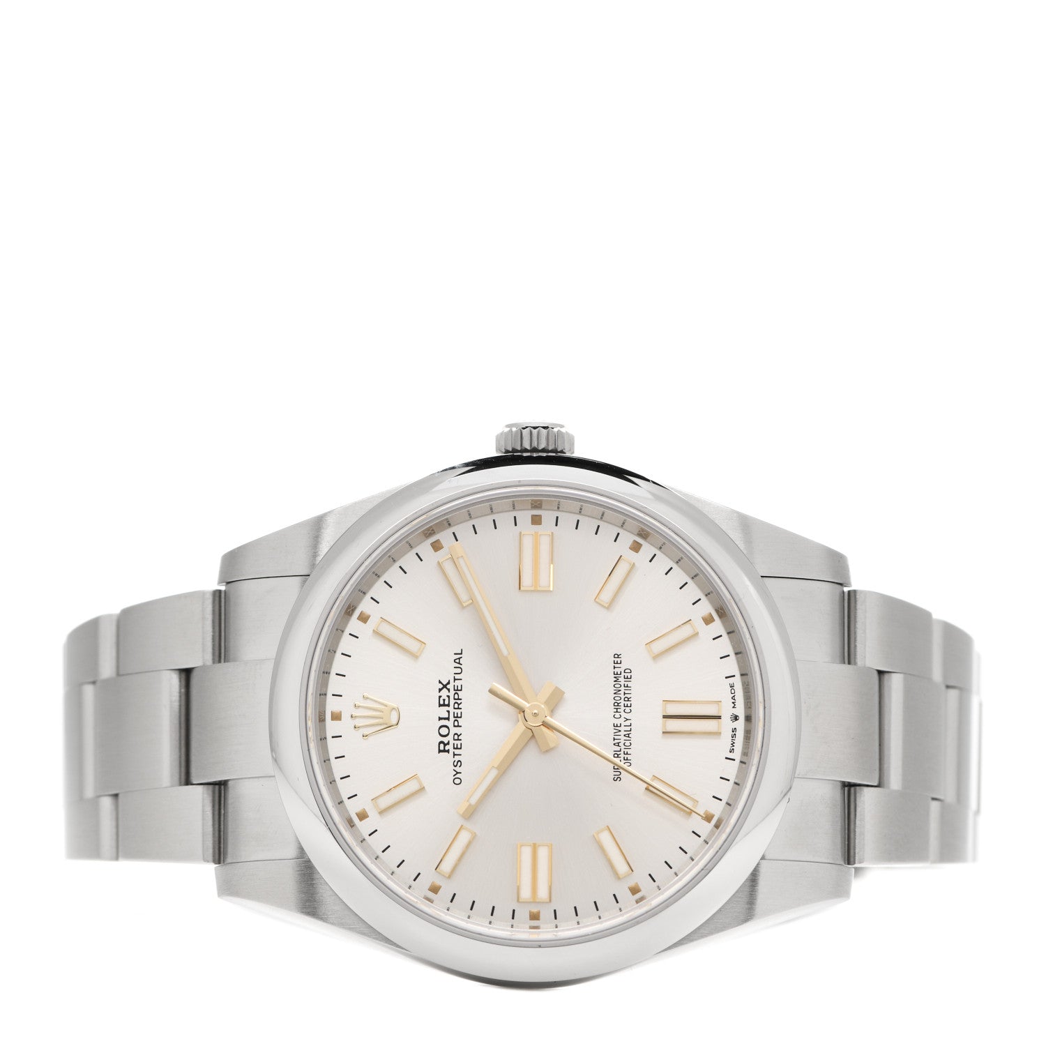 Rolex Stainless Steel 41mm Oyster Perpetual Watch Silver 124300 2 of 5