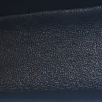 Fendi Python Shiny Nappa Mini Peekaboo Iconic Satchel Blue Jeans 5 of 13