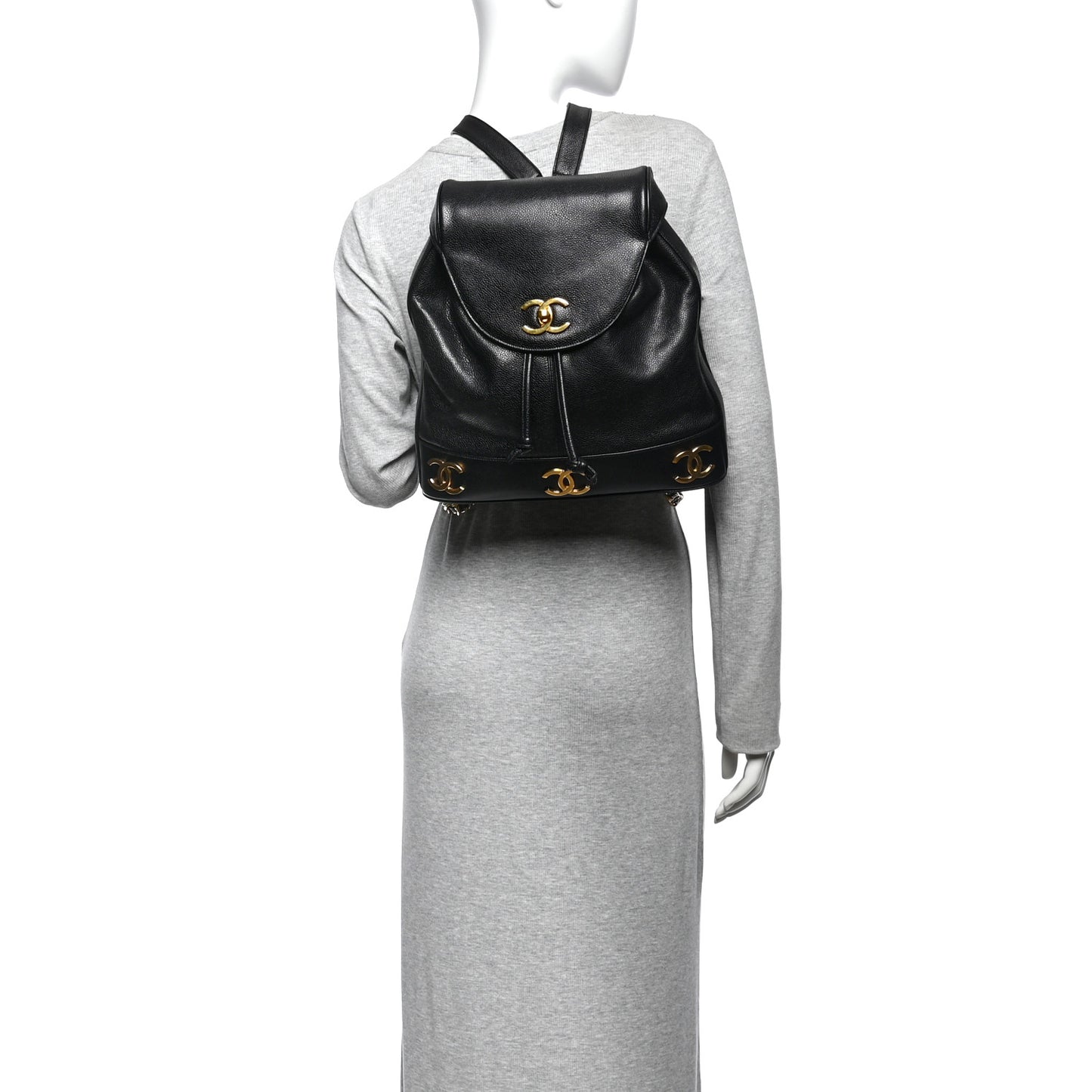 Caviar Triple CC Backpack Black