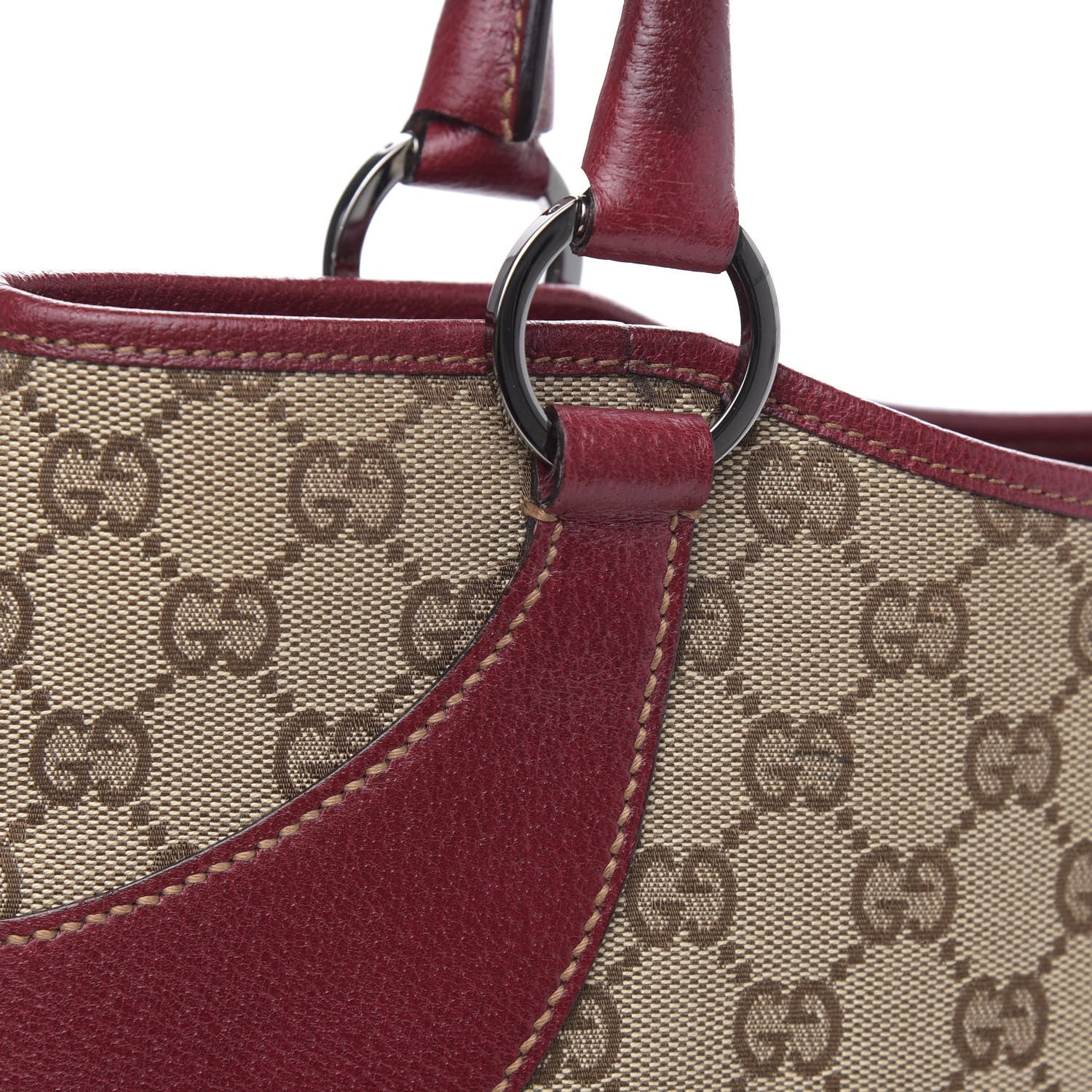 Gucci Monogram Shoulder Bag Red 11 of 12
