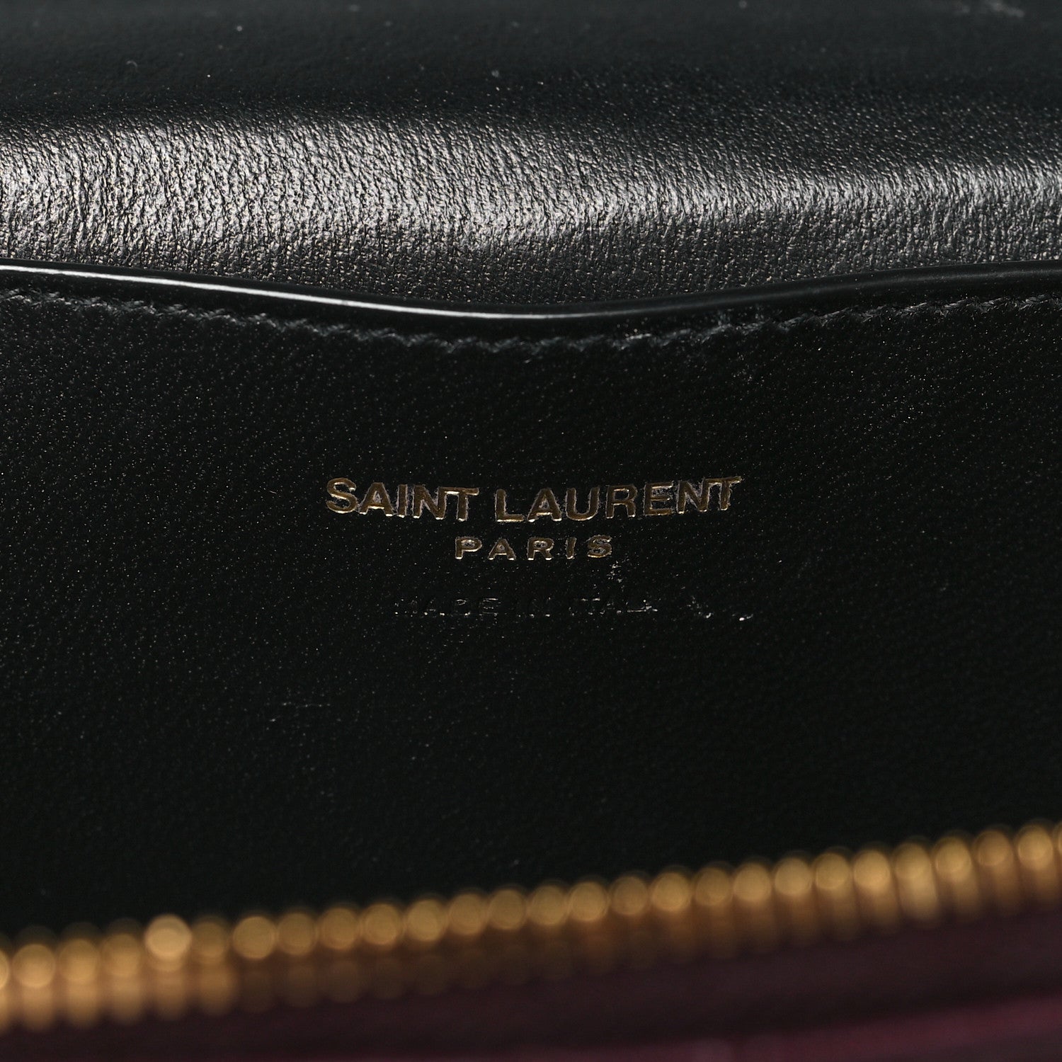 Saint Laurent Lambskin Quilted Mini Gaby Vanity Case Rouge Cabernet 6 of 10
