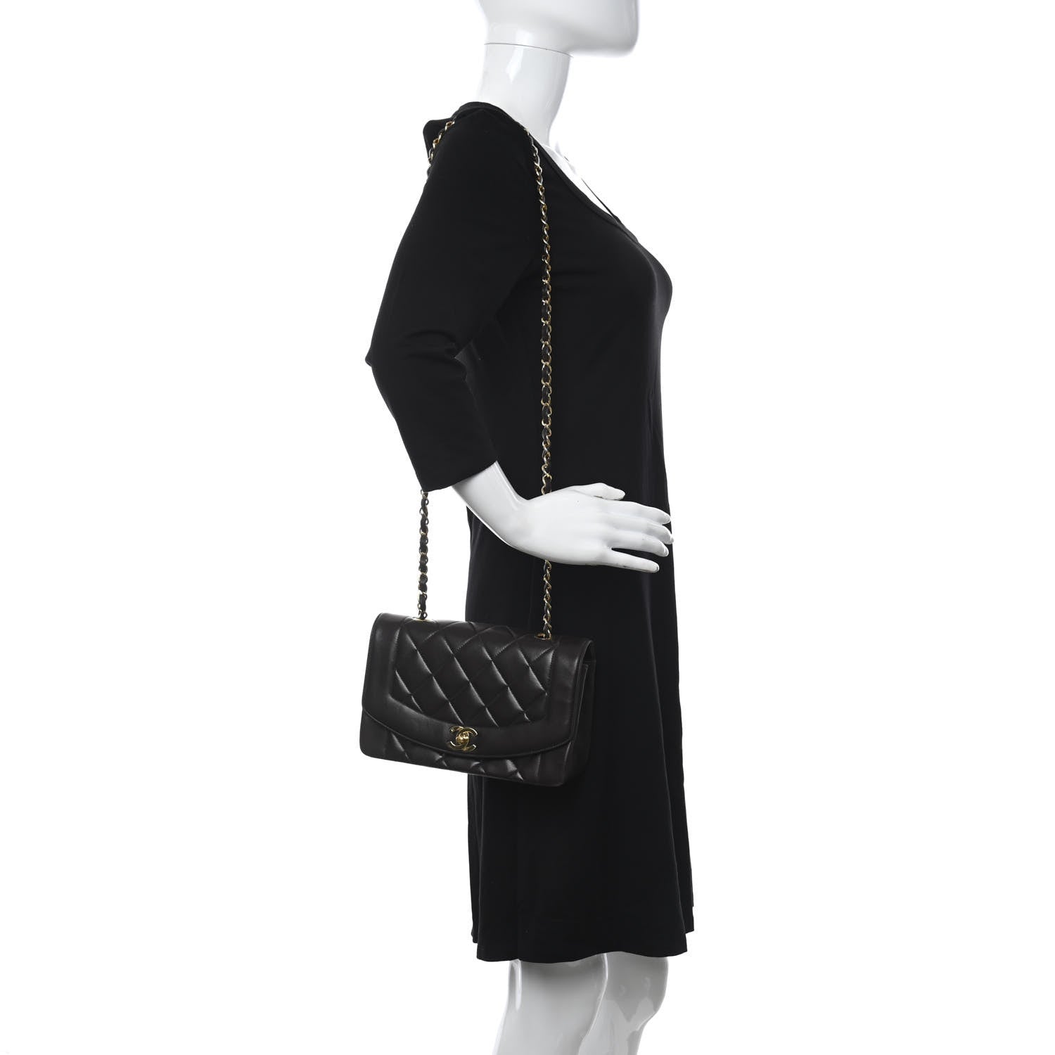 Chanel Lambskin Quilted Small Single Flap Brown 2 of 11