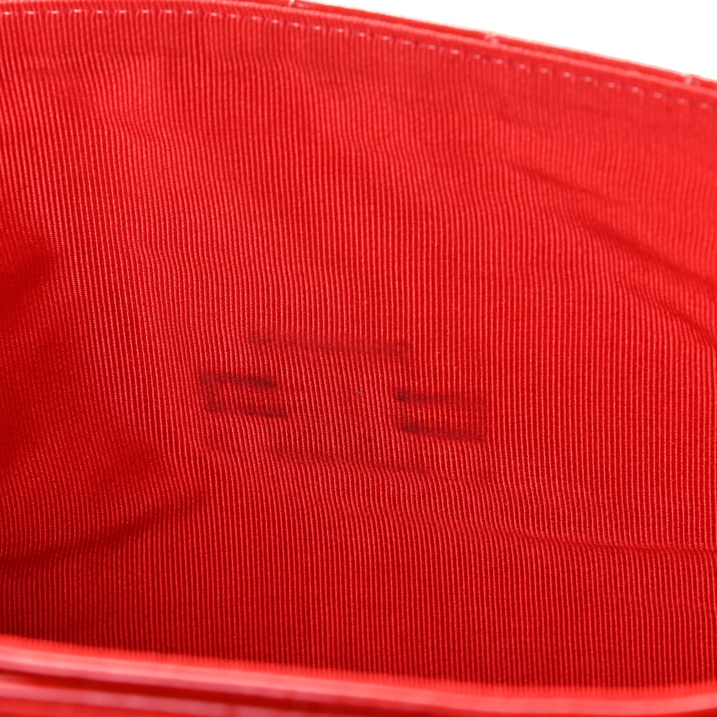 Patent Chocolate Bar Reissue Single Flap Red