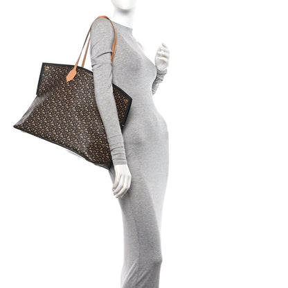 Burberry E-Canvas Monogram Large Society Tote Bridle Brown 2 of 9