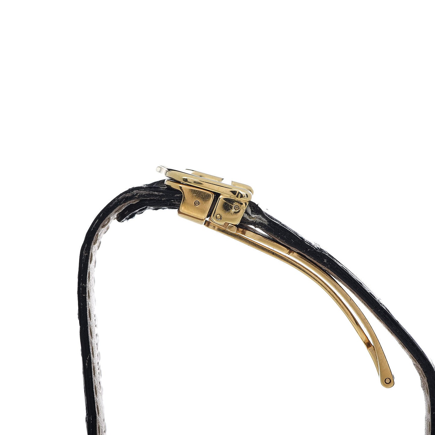 Sterling Silver Vermeil Calfskin 33mm Must De Cartier Quartz Watch