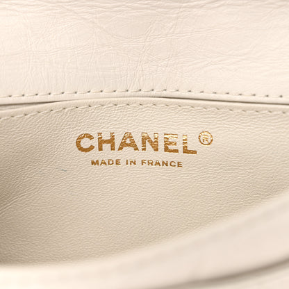 Chanel Aged Calfskin Quilted 2.55 Reissue Flap Belt Bag White 6 of 11