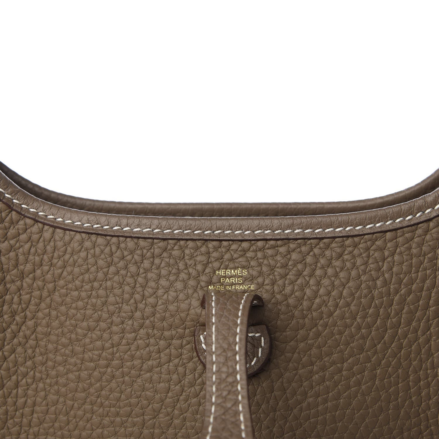 Hermes Taurillon Clemence Amazone Evelyne TPM Etoupe Bleu Indigo 7 of 9