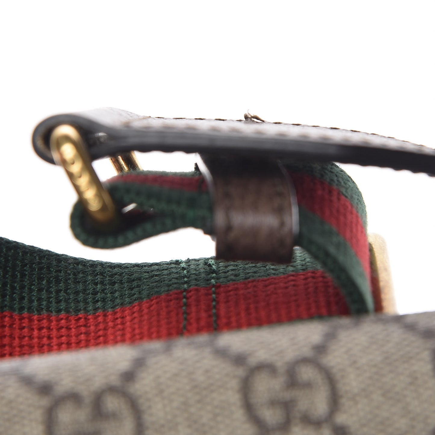 GG Supreme Monogram Web Neo Vintage Double Flap Messenger Bag Beige New Acero