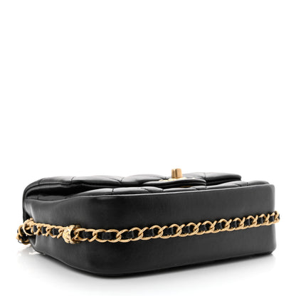 Chanel Lambskin Quilted CC Small Dynasty Flap Black 4 of 12