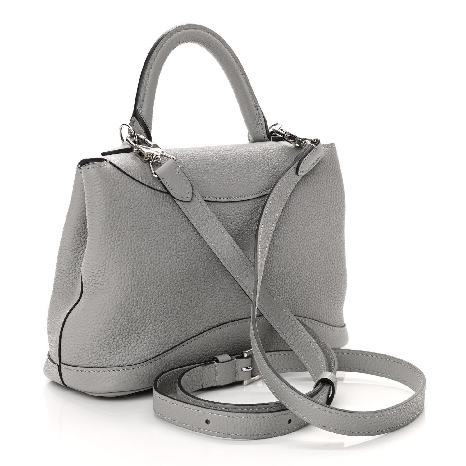 Moynat Taurillon Blush Gabby BB Gray 3 of 10