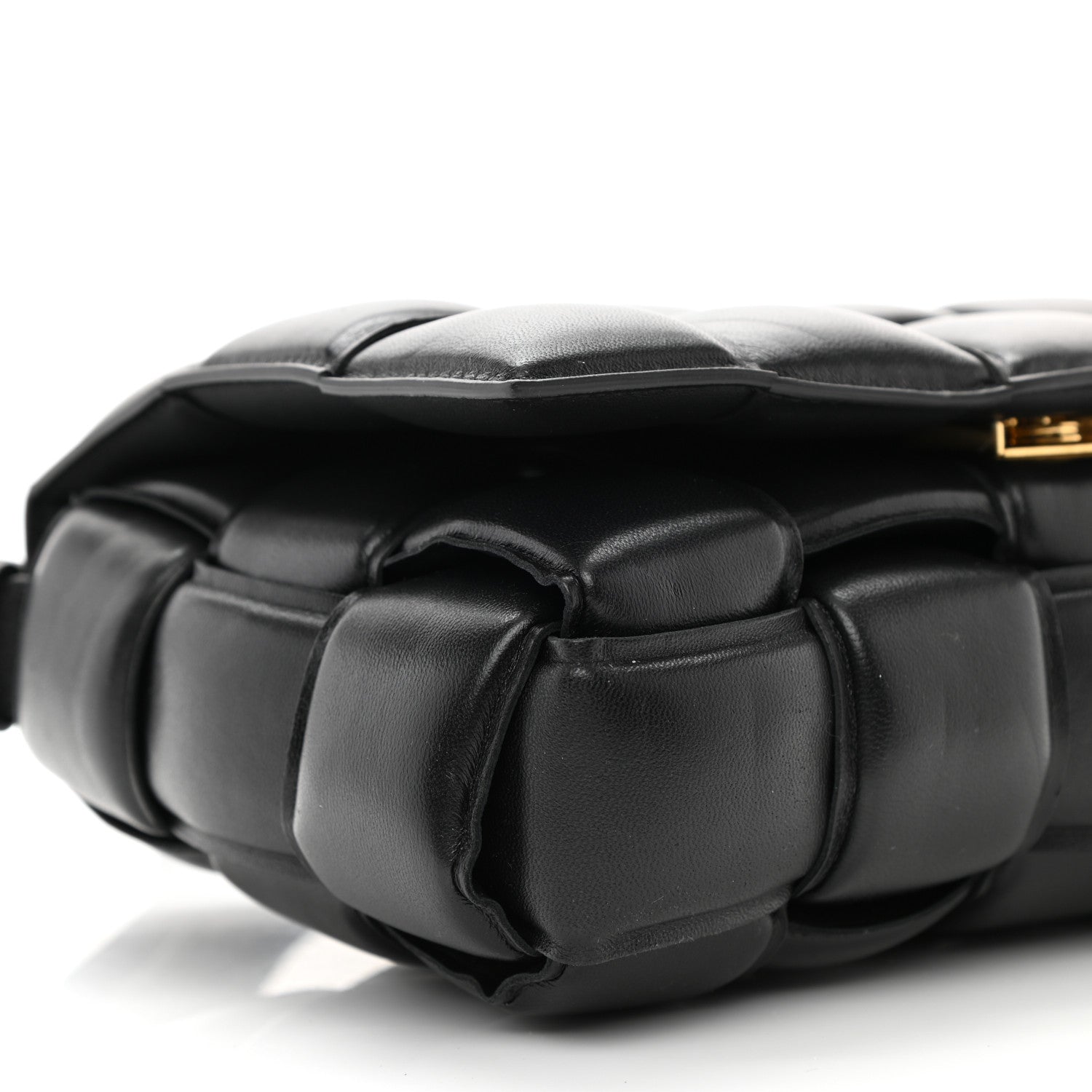 Bottega Veneta Nappa Maxi Intreccio Padded Cassette Crossbody Bag Black 9 of 11