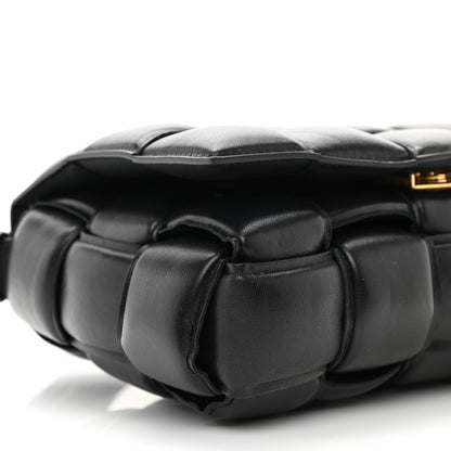 Bottega Veneta Nappa Maxi Intreccio Padded Cassette Crossbody Bag Black 9 of 11