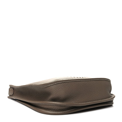 Hermes Taurillon Clemence Evelyne III PM Etoupe 4 of 11