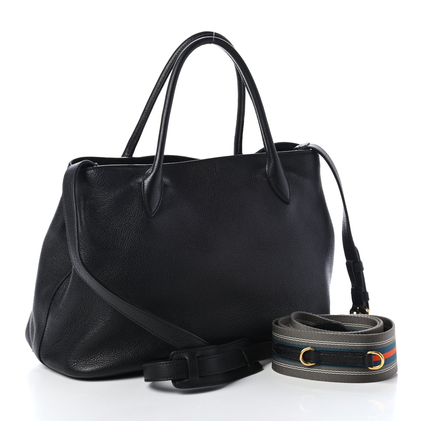 Vitello Daino Tote Black