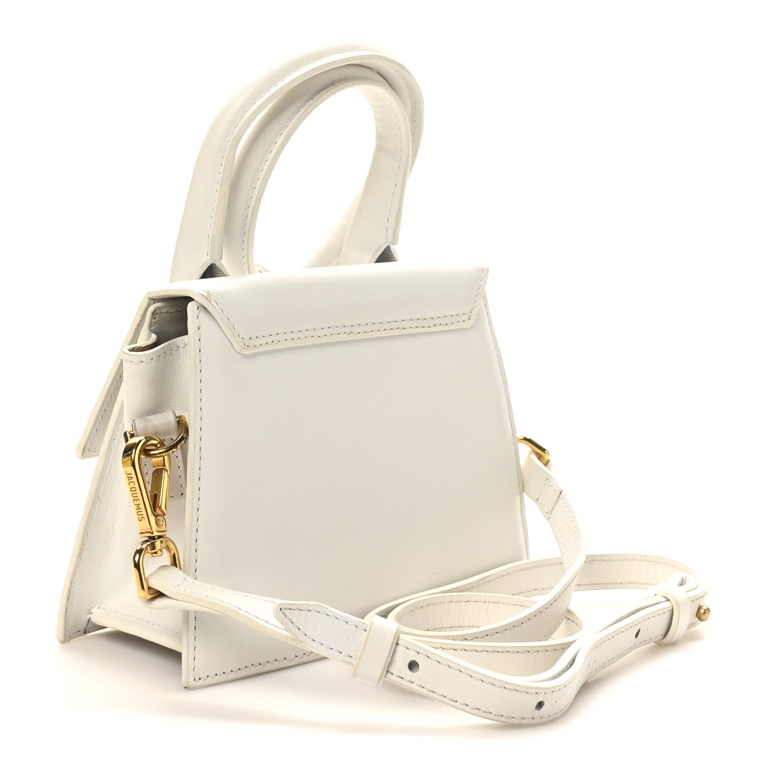 Jacquemus Smooth Calfskin Le Chiquito Noeud White 3 of 11