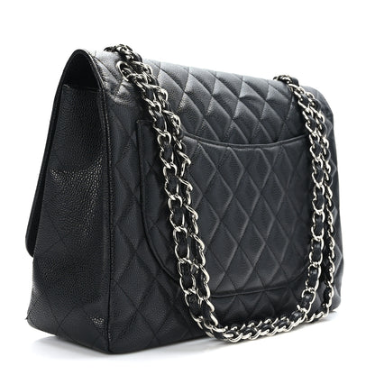 Chanel Caviar Quilted Maxi Single Flap Black 3 of 10