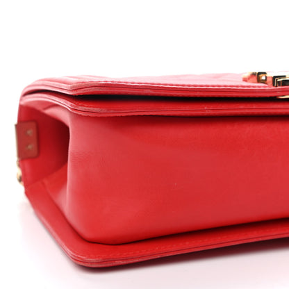 Chanel Calfskin Quilted Medium Boy Flap Red 8 of 12