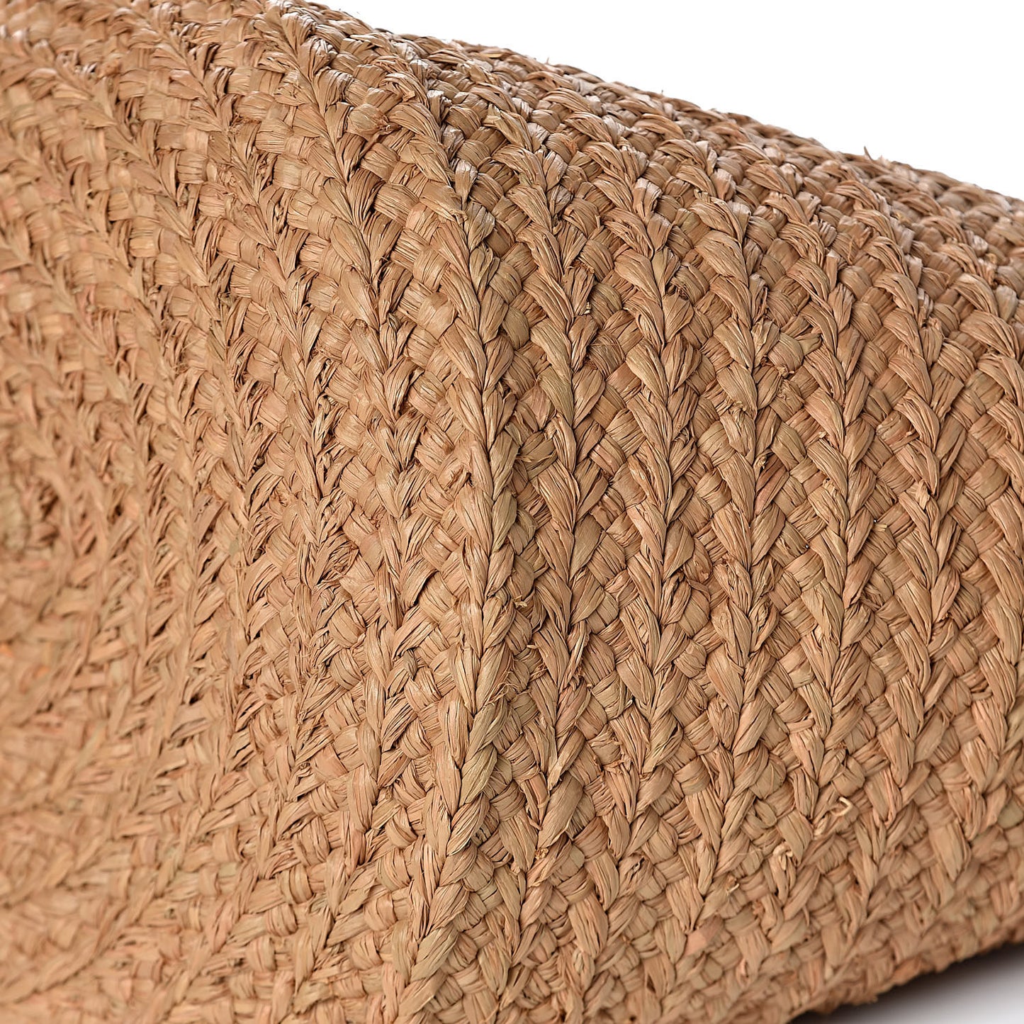 Raffia Calfskin Medium Panier Tote