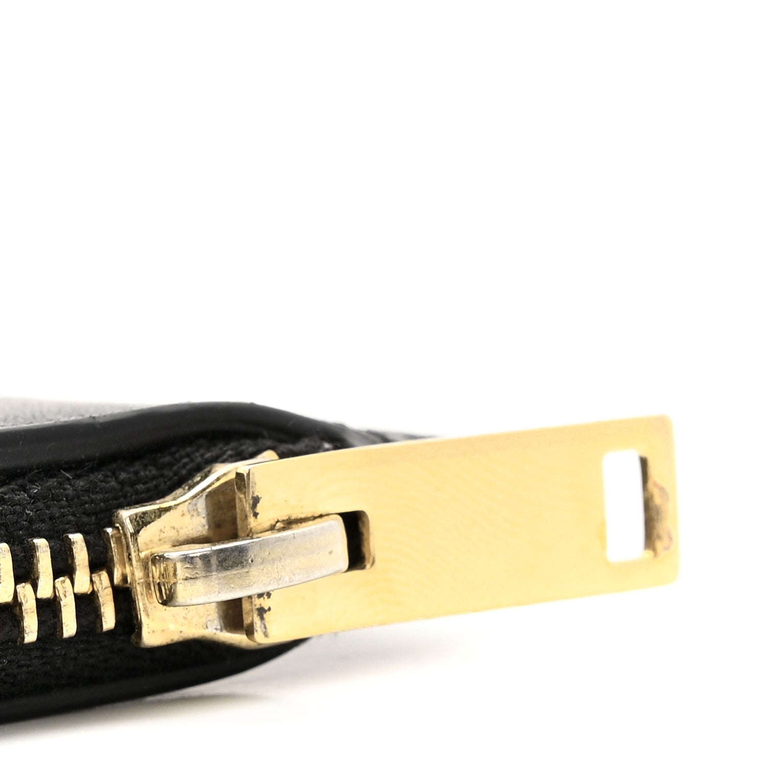 Saint Laurent Calfskin 5 Fragments Zip Pouch Card Holder Black 9 of 11
