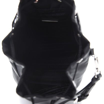 Prada Saffiano Tessuto Nylon Vela Bucket Wristlet Black 5 of 10