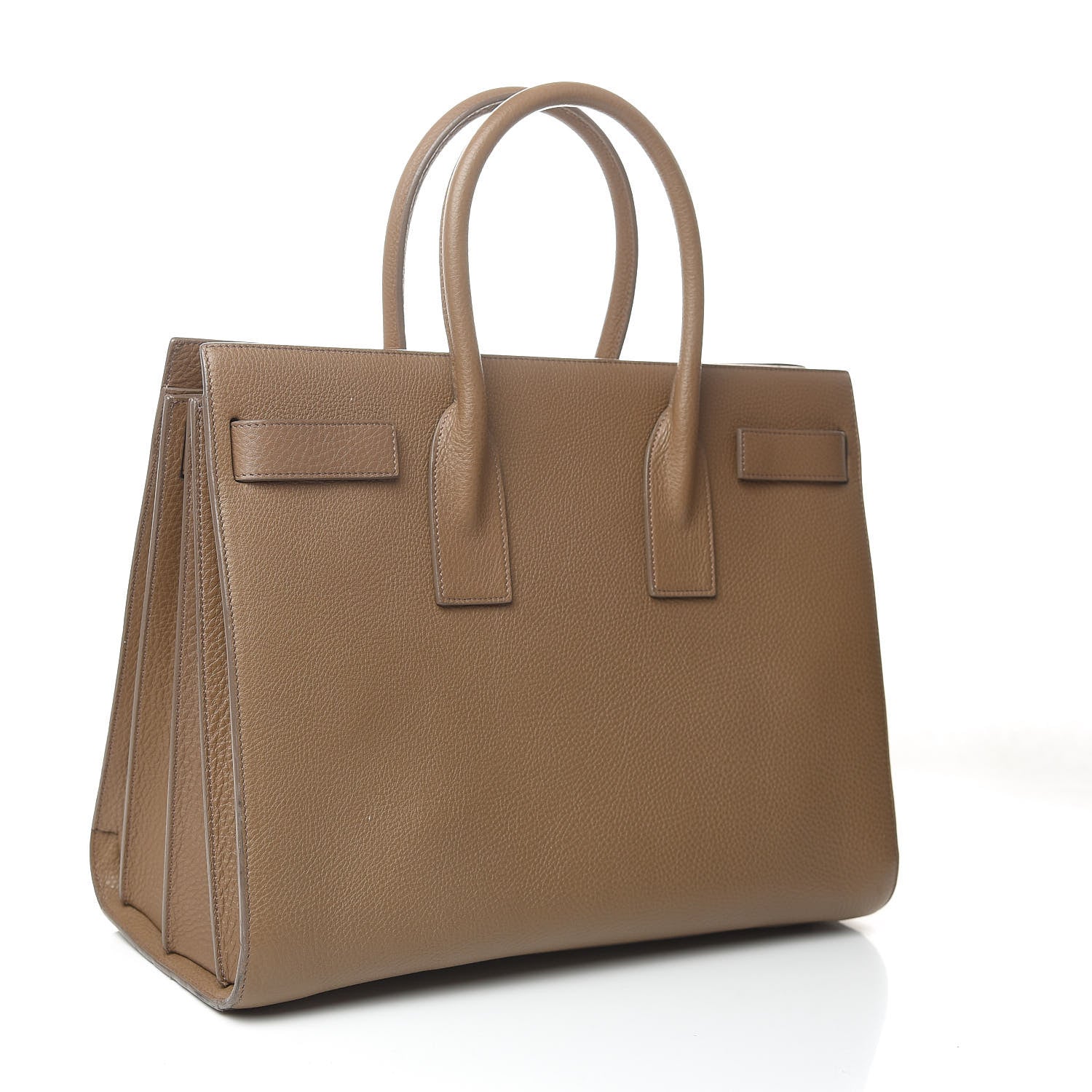 Saint Laurent Grained Calfskin Large Sac De Jour Taupe 3 of 16