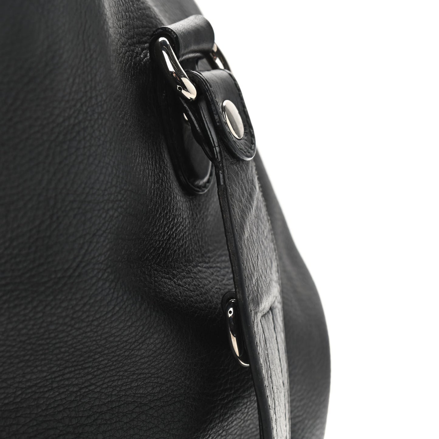 Calfskin Medium Icon Bit Tote Black