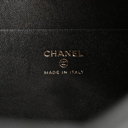 Chanel Lambskin Cocomail Envelope Clutch Black Light Gold 6 of 8