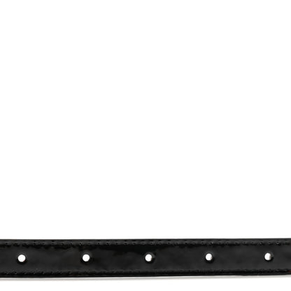 Louis Vuitton Patent Grosgrain Crystal 15mm LV Gram Belt 90 36 Black 3 of 7