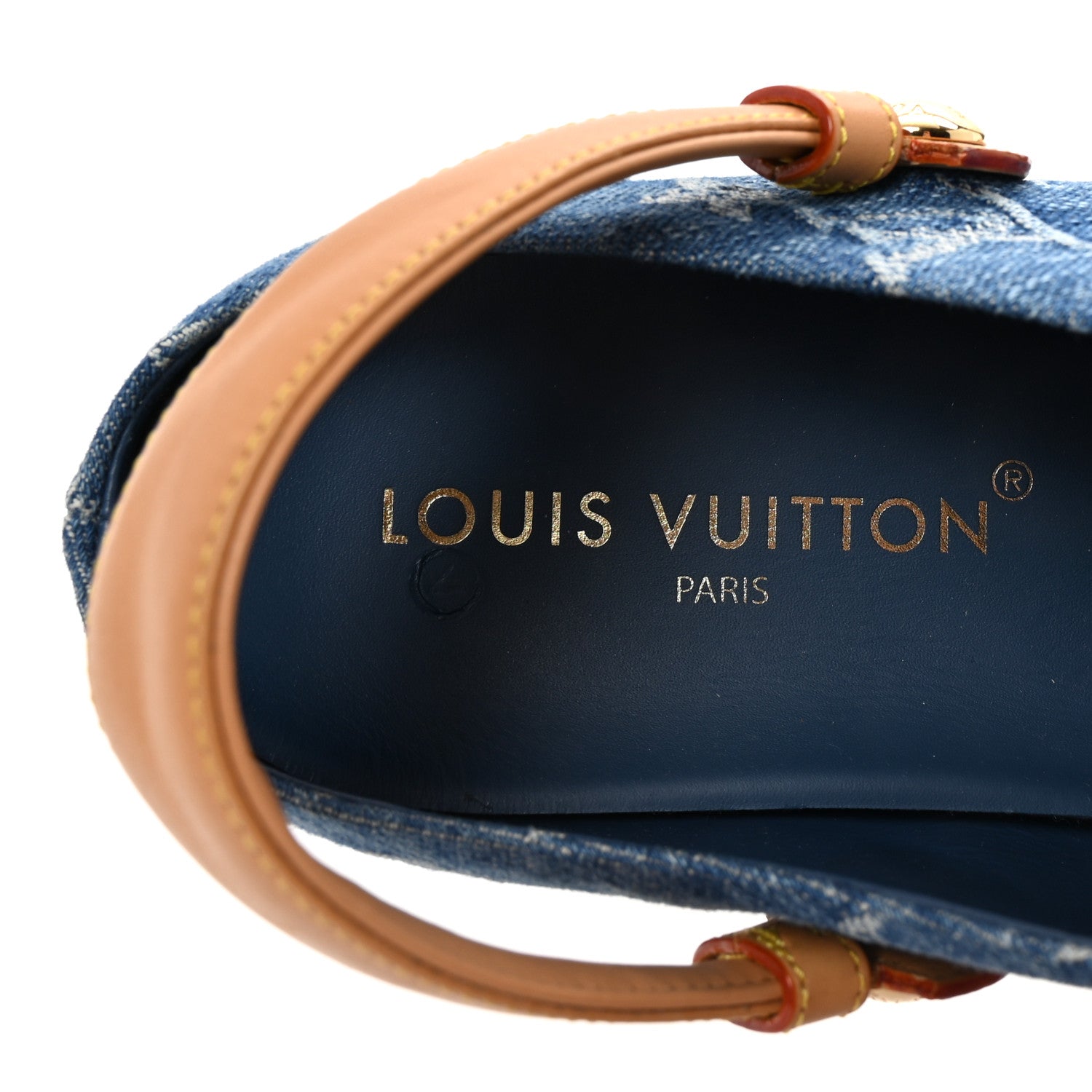 Louis Vuitton Monogram Denim Aspen Platform Clog Mules 41 Blue 8 of 9