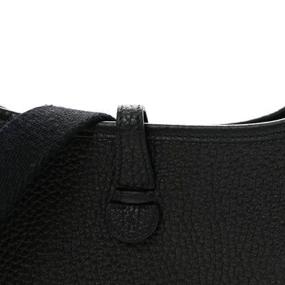 Hermes Taurillon Clemence Evelyne TPM Black 7 of 10